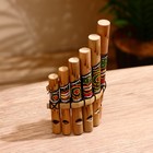 Сувенирный музыкальный инструмент «Флейта Пана», 2×15×9 см, МИКС - Фото 3