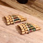 Сувенирный музыкальный инструмент «Флейта Пана», 2×15×9 см, МИКС - Фото 5