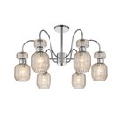 Светильник на штанге Escada, 1141/6PL Chrome/Beige. 6х60Вт, E14, 720х720х425 мм, цвет хром/бежевый - фото 4260333