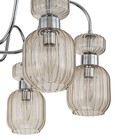 Светильник на штанге Escada, 1141/6PL Chrome/Beige. 6х60Вт, E14, 720х720х425 мм, цвет хром/бежевый - Фото 4