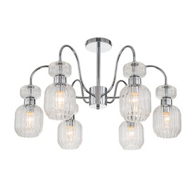 Светильник на штанге Escada, 1141/6PL Chrome/Clear. 6х60Вт, E14, 720х720х425 мм, цвет хром/прозрачный 10387899