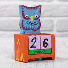 Деревянный календарь с кубиками "Сова" 7х3,6х10,7 см МИКС - Фото 5