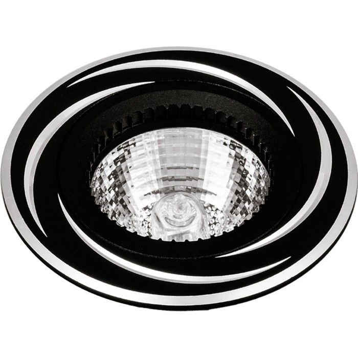 Светильник точечный Escada, 231041. 1х50Вт, GU5.3, 80х80х35 мм, цвет черный/алюминий - Фото 1