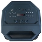 Портативная караоке система Perfeo SPIN, 50 Вт, AUX, USB, SD, BT, 4000 мАч, чёрная - Фото 2