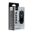 Мышь Perfeo PROFIL, проводная, оптическая, 1600 dpi, USB, чёрная - Фото 5