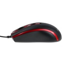 Мышь Perfeo PROFIL, проводная, оптическая, 1600 dpi, USB,красная - фото 9862929