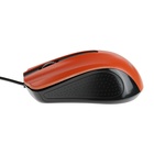 Мышь Perfeo RAINBOW, проводная, оптическая, 1000 dpi, USB, оранжевая - фото 9490712