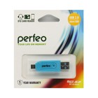Кард-ридер OTG Perfeo PF-VI-O004, USB/Micro USB/Micro SD/MMC, синий - Фото 2