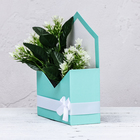 Конверт с бантиком, морская волна 18 х 24 х 7 см - фото 23798202