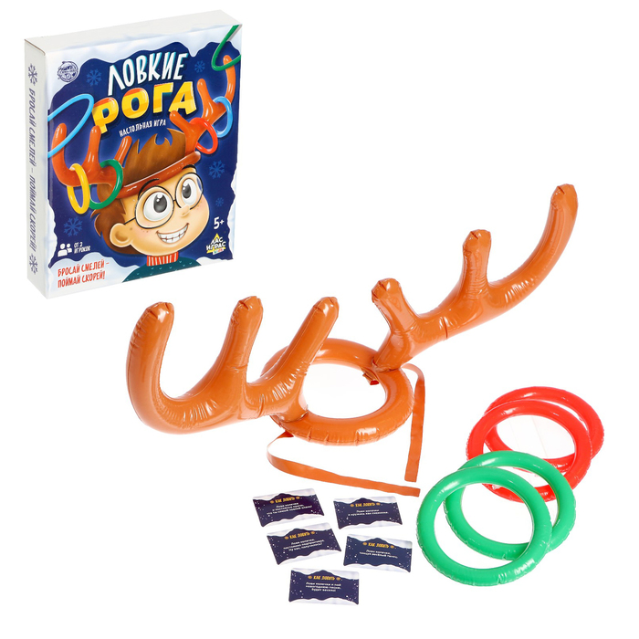 УЦЕНКА Настольная игра «Ловкие рога» (НЕТ КАРТОЧЕК С СЗАДАНИЯМИ) - Фото 1