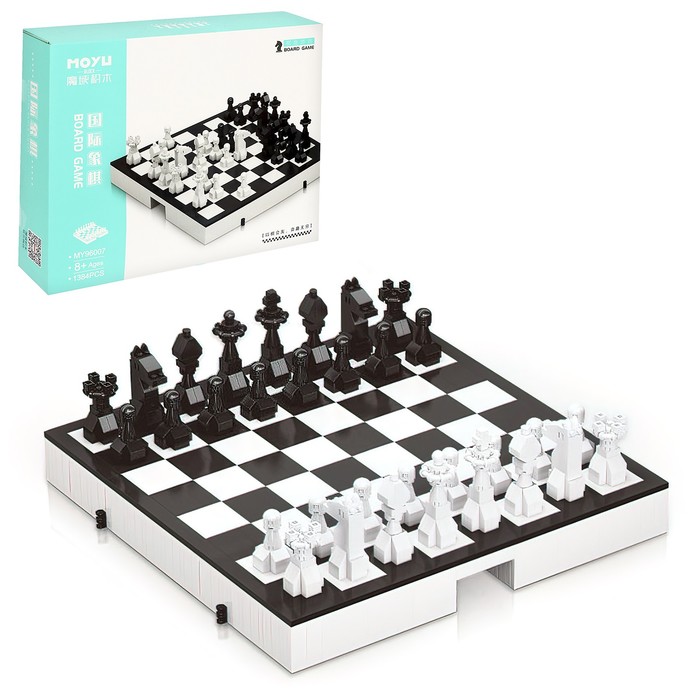 УЦЕНКА Конструктор Шахматы «Королевский гамбит», 1384 детали - Фото 1