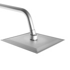 Душевая система ZEIN Z3868, смеситель, тропическая и ручная лейка, алюминий, матовая - Фото 9