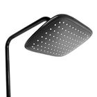 Душевая система ZEIN Z3869, смеситель, тропическая и ручная лейка, алюминий, черная - Фото 8