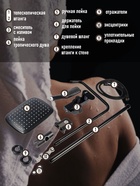 Душевая система ZEIN Z3869, смеситель, тропическая и ручная лейка, алюминий, черная - Фото 5