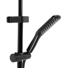 Душевая система ZEIN Z3869, смеситель, тропическая и ручная лейка, алюминий, черная - Фото 10
