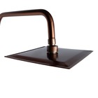 Душевая система ZEIN Z3870, смеситель, тропическая и ручная лейка, алюминий, bronze - Фото 9