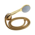 Смеситель для ванны ZEIN Z3891, однорычажный, шланг, держатель, белый/gold= - Фото 10