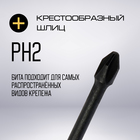 Бита ТУНДРА ПРОФИ, Torsion, сталь S2, PH2 х 50 мм, пластиковый кейс по 10 шт. 9935332 - фото 13042498