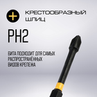 Бита ТУНДРА ПРОФИ, Torsion, сталь S2, PH2×90 мм, пластиковый кейс по 10 шт. - Фото 3