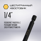Бита ТУНДРА ПРОФИ, Torsion, сталь S2, PH2×90 мм, пластиковый кейс по 10 шт. - Фото 4