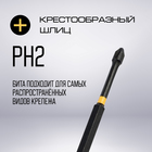 Бита ТУНДРА ПРОФИ, Torsion, сталь S2, PH2×127 мм, пластиковый кейс по 10 шт. - Фото 3