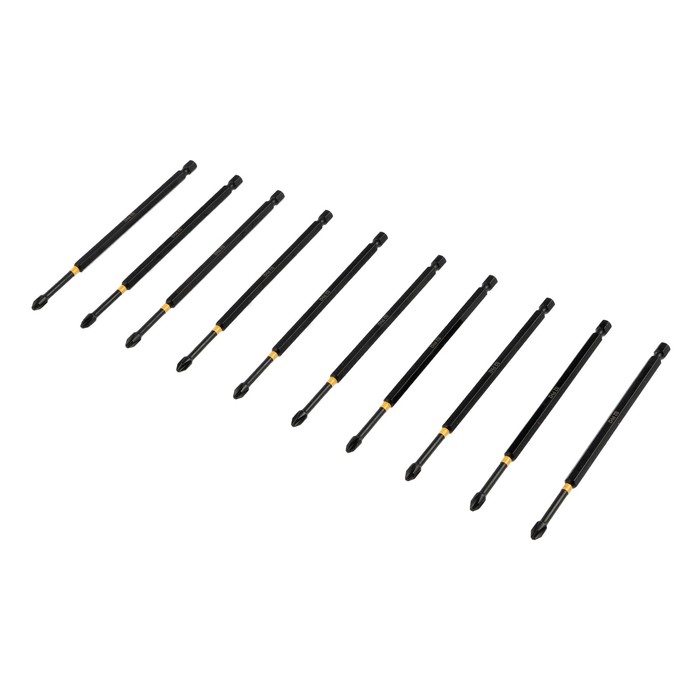 Бита ТУНДРА ПРОФИ, Torsion, сталь S2, PH2×150 мм, пластиковый кейс по 10 шт.