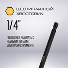 Бита ТУНДРА ПРОФИ, Torsion, сталь S2, PH2×150 мм, пластиковый кейс по 10 шт. - Фото 4