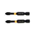 Биты ТУНДРА ПРОФИ, Torsion, сталь S2, PH2×50 мм, пвх-чехол, 2 шт. - Фото 6