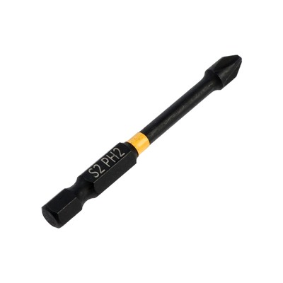 Бита ТУНДРА ПРОФИ, Torsion, сталь S2, PH2×65 мм, пвх-чехол