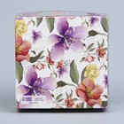 Коробка кондитерская с PVC крышкой With love, 10.5 х 10.5 х 3 см - Фото 6