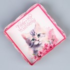 Коробка кондитерская с PVC крышкой «Котёнок», 10.5 х 10.5 х 3 см - Фото 5
