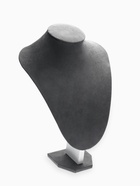 Бюст для украшений QF, 20×8×29 см, h=29 см, флок, серый графит - Фото 3