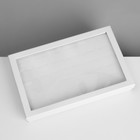 Подставка для украшений «Шкатулка» 36 мест, 21,5×15,5×3 см, цвет белый - фото 9457607