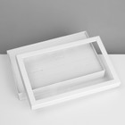 Подставка для украшений «Шкатулка» 36 мест, 21,5×15,5×3 см, цвет белый - фото 9457608