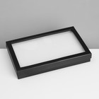 Подставка для украшений «Шкатулка» 36 мест, 21,5×13,5×3 см, цвет чёрно-белый - фото 9457612
