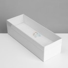 Подставка для украшений «Шкатулка» 13 мест, 24,5×9×7 см, цвет белый - фото 9457616