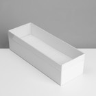 Подставка для украшений «Шкатулка» 13 мест, 24,5×9×7 см, цвет белый - фото 9457617