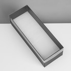 Подставка для украшений «Шкатулка» 13 мест, 24,5×9×7 см, цвет чёрный - фото 9457623