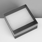 Подставка для украшений «Шкатулка» 12 мест, 14,5×14,5×6 см, цвет чёрный - фото 9457631