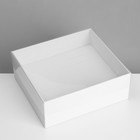 Подставка для украшений «Шкатулка» 12 мест, 18×16×7 см, цвет белый - фото 9457634