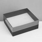 Подставка для украшений «Шкатулка» 12 мест, 18×16×7 см, цвет чёрный - фото 9457638