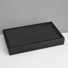 Подставка для украшений «Шкатулка» 100 мест, 29×19×4 см, цвет чёрный - фото 9457643