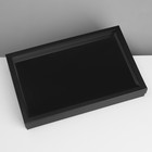 Подставка для украшений «Шкатулка» 100 мест, 29×19×4 см, цвет чёрный - фото 9457645