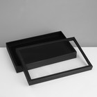 Подставка для украшений «Шкатулка» 100 мест, 29×19×4 см, цвет чёрный - фото 9457646