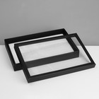 Подставка для украшений «Шкатулка» 100 мест, 29×19×4 см, цвет чёрно-белый - фото 9457652