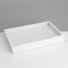 Подставка для украшений «Коробочка» 100 мест, 29×19×4 см, белая - Фото 3