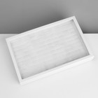 Подставка для украшений «Шкатулка» 100 мест, 29×19×4 см, цвет белый - фото 9457657