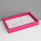Подставка для украшений «Коробочка» 100 мест, 29×19×4 см, ярко-розовая - Фото 2