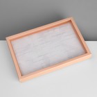Подставка для украшений «Шкатулка» 100 мест, 29×19×4 см, цвет розовый - фото 9457669