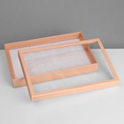 Подставка для украшений «Шкатулка» 100 мест, 29×19×4 см, цвет розовый - фото 9457670